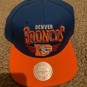 Mitchell & Ness Denver Broncos Blue and Orange SnapBack